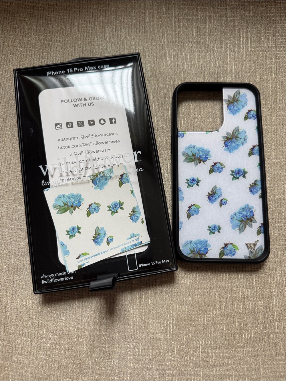 iPhone 15 Pro Max Floral Case